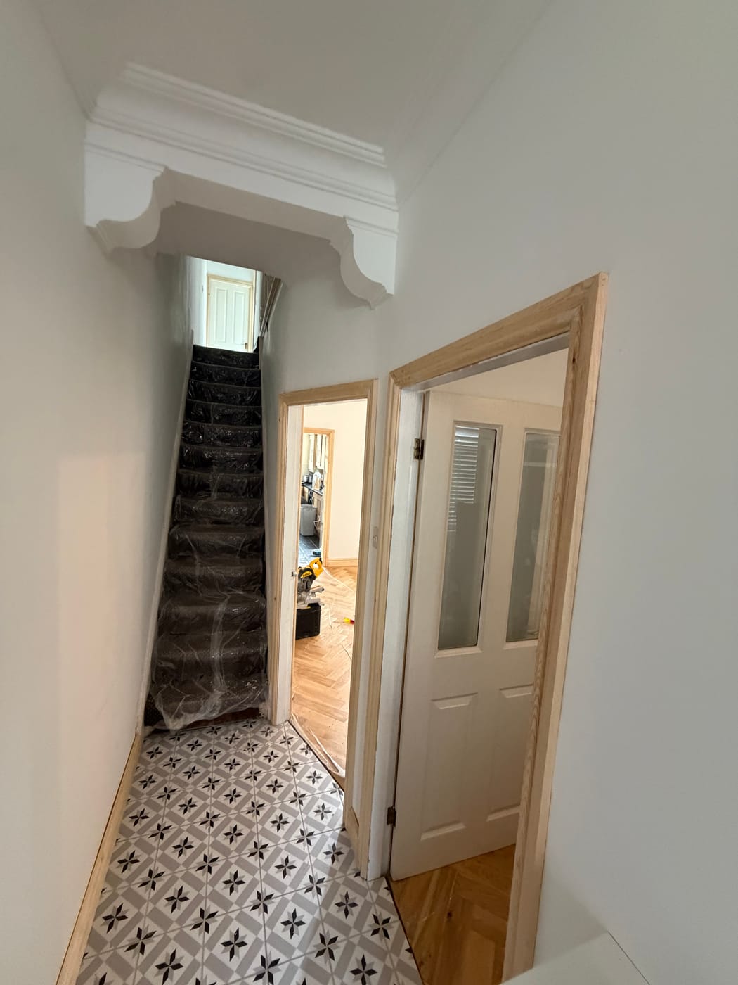 Second fix hallway joinery by Elite Interior
