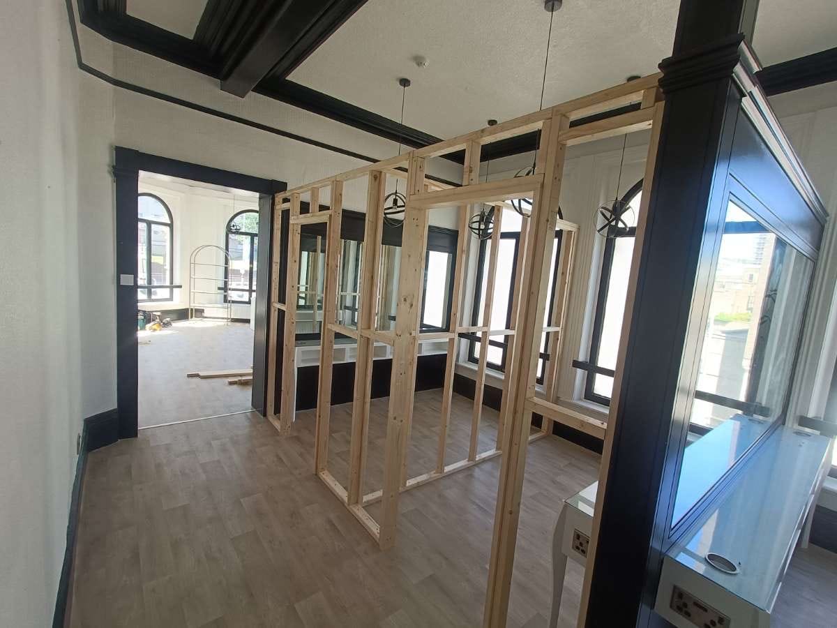 Timber stud wall framing by Elite Interior